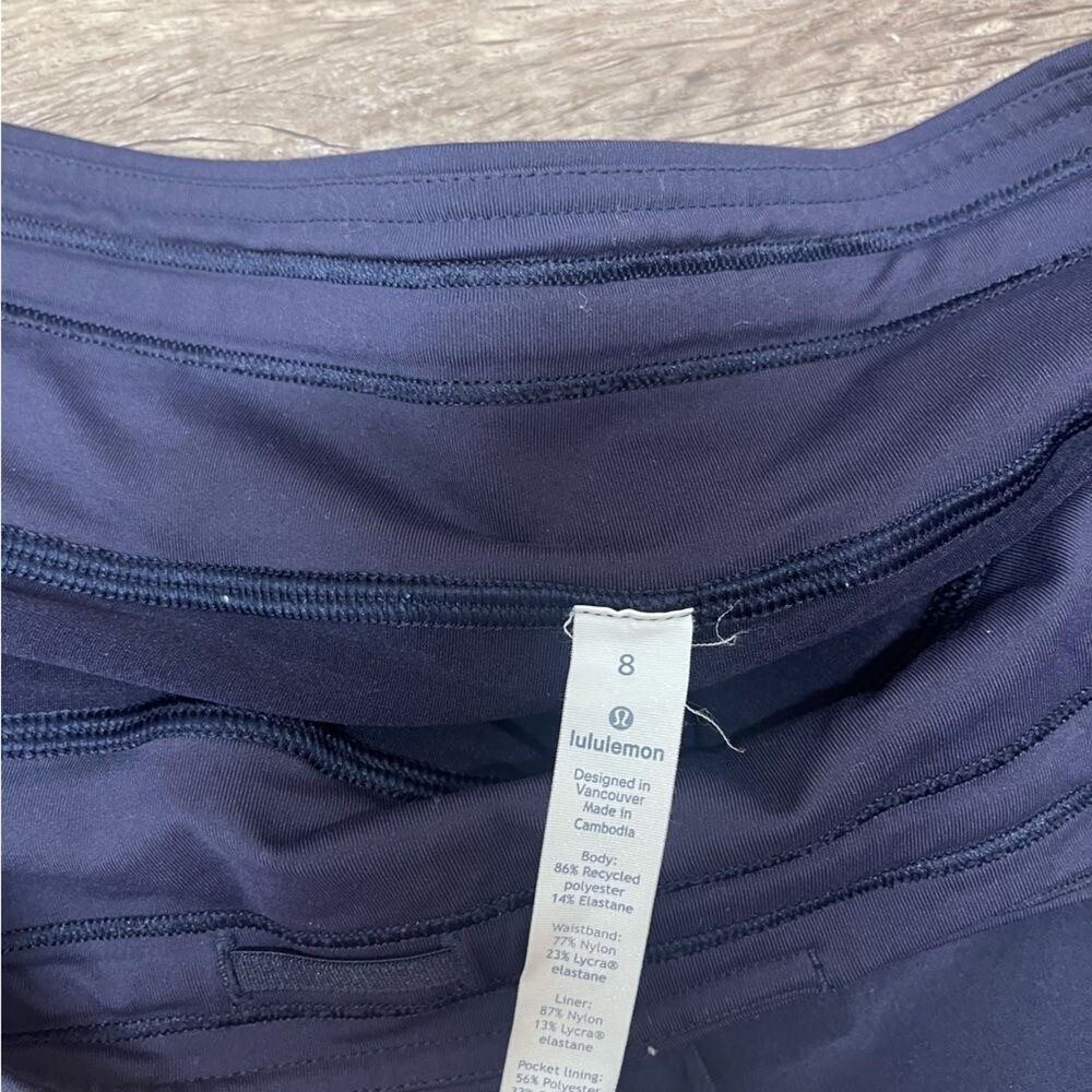 lululemon athletica Navy Blue Athletic Skort - Picture 3 of 10